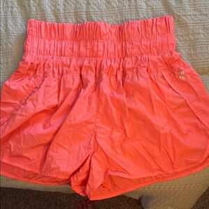 FP Movement by Free People Pink Athletic Shorts with Elastic Waistband